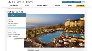 Member Services | Select Guest | Omni Hotels & Resorts