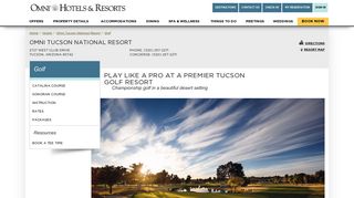 Tucson Golf Courses | Omni Tucson National Resort - Omni Hotels