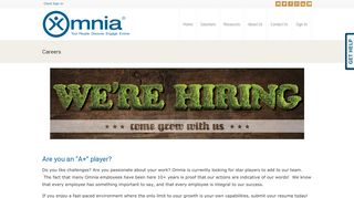 Careers | Omnia Group - The Omnia Group