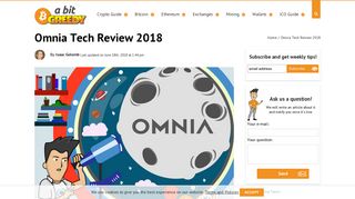 Omnia Tech Cloud Mining Review 2018 | Is It Safe or Another Scam?