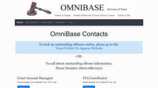 Contact Support - OmniBase Services of Texas