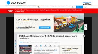 CVS buys Omnicare for $12.7B to expand senior care business