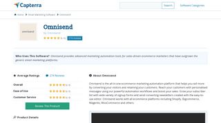 Omnisend Reviews and Pricing - 2019 - Capterra