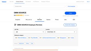 Working at OMNI SOURCE: Employee Reviews | Indeed.com