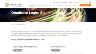 Omnitracs Customer Login