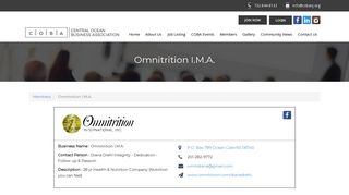 Omnitrition I.M.A. | Members - Central Ocean Business Associates