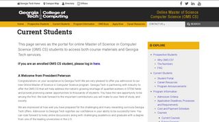Current Students | OMSCS | Georgia Institute of Technology | Atlanta ...