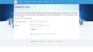CCA and B Customer Portal: Login