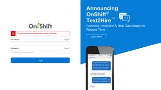 OnShift Login