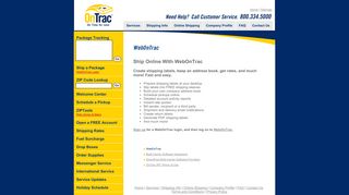 OnTrac Shipping - Online Shipping