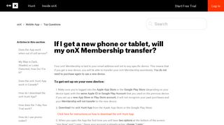 If I get a new phone or tablet, will my onX Membership transfer? – onX