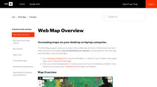 Web Map Overview – onX