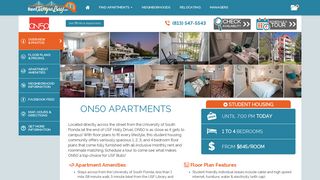 ON50 Apartments near The University of South Florida - RentTampaBay