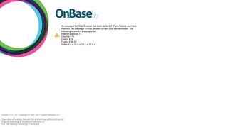 OnBase 17.0.1.67