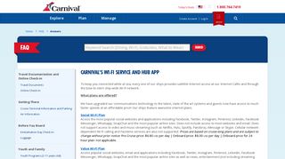 Carnival's Wi-Fi Service and HUB App | Carnival Cruise Line