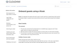 Onboard guests using a Kiosk – Help Center