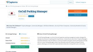 OnCall Parking Manager Reviews and Pricing - 2019 - Capterra
