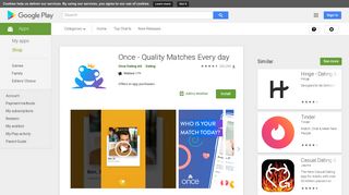 Once - Quality Matches Every day - Apps on Google Play
