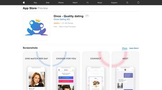 Once - Quality dating on the App Store - iTunes - Apple