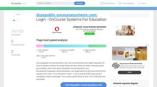 Access dcpspublic.oncoursesystems.com. Login - OnCourse Systems ...