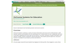 OnCourse Systems for Education | Product Reviews | EdSurge