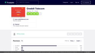 Onebill Telecom Reviews | Read Customer Service Reviews of www ...