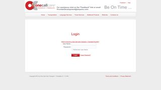 STOPS | Login - One Call