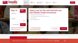 Bealls Outlet One Card Credit Card - Manage your account - Comenity