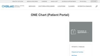 ONE Chart (Patient Portal) | Overlake Medical Center