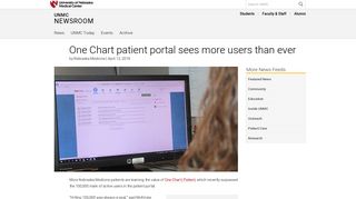 One Chart patient portal sees more users than ever | UNMC