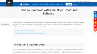 How to Use One-Click-Root Free Software to Root Android- dr.fone