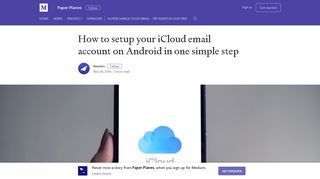 How to setup your iCloud email account on Android in one simple step