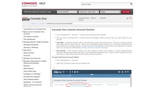 Comodo One License Account Details, IT Managed Support Services ...