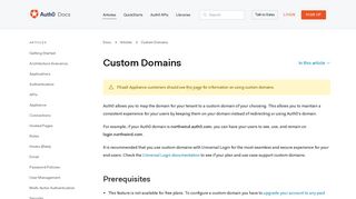 Custom Domains - Auth0