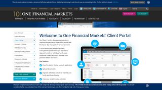 Welcome to One Financial Markets' Client Portal | One Financial Markets