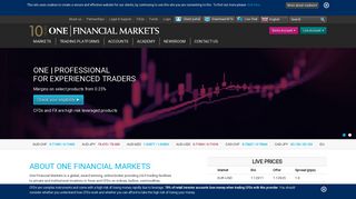 One Financial Markets: Your FCA Regulated Forex & CFD Broker
