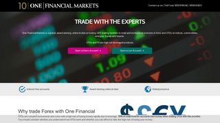 TRADE THE INTERNATIONAL MARKETS TODAY! One Financial ...