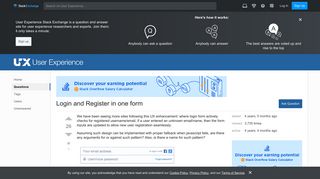 Login and Register in one form - User Experience Stack Exchange