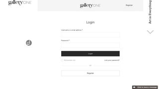 My Account | Gallery One