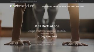 One Health Clubs - It all Starts at One