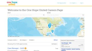 the One Hope United Careers Page - My Job Search