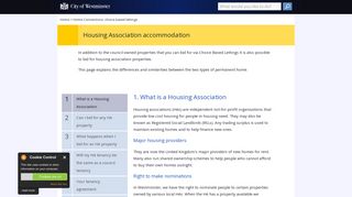 Housing Association accommodation | Westminster City Council