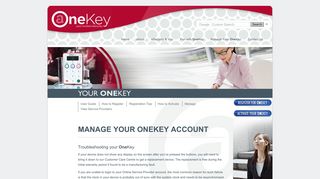 OneKey - Your OneKey - Manage Your OneKey Account