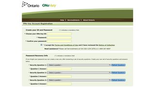 ONe-key Account Registration