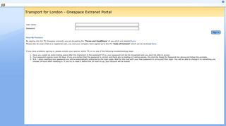 Transport for London - Onespace Extranet Portal - TfL