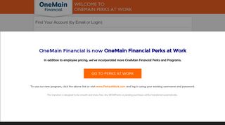 by Email or Login - OneMain Perks at Work