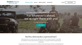 Personal Loans - Apply Online - OneMain Financial Company