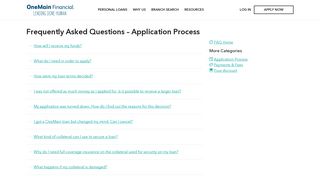 Application Process - OneMain Financial