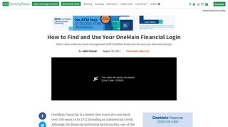 How to Find and Use Your OneMain Financial Login ...