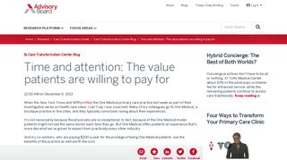 Time and attention: The value patients are willing to pay for | The ...